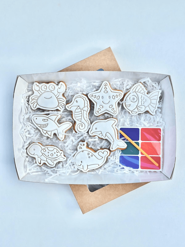 Coffret Animaux marins à colorier